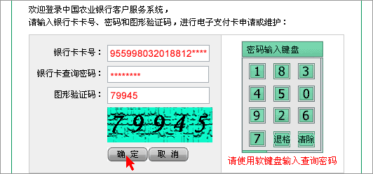 中国农业银行网上银行注册流程演示２